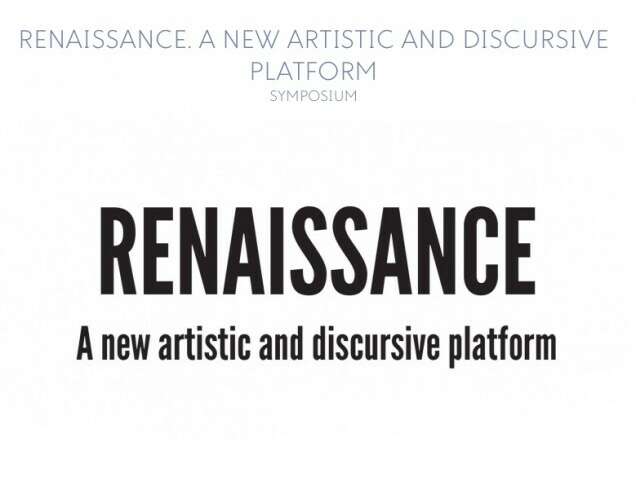 Renaissance Une nouvelle plate forme artistique et discursive