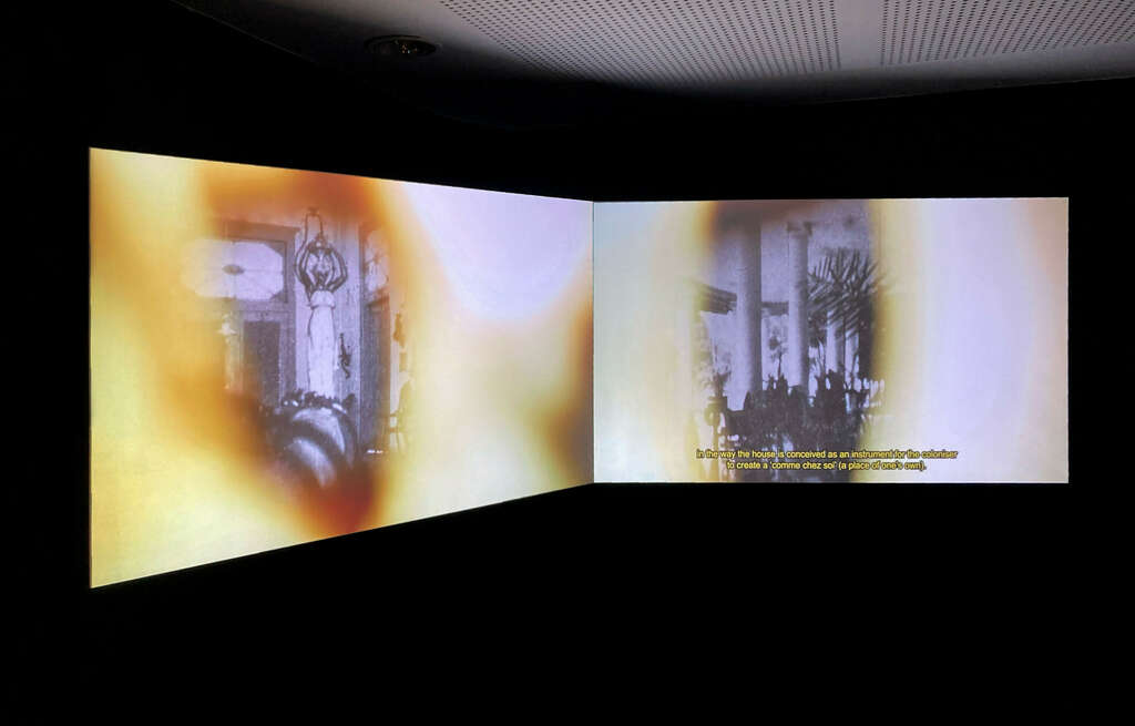 04 Double screen installation Object that are dear to him 2023 P Holst