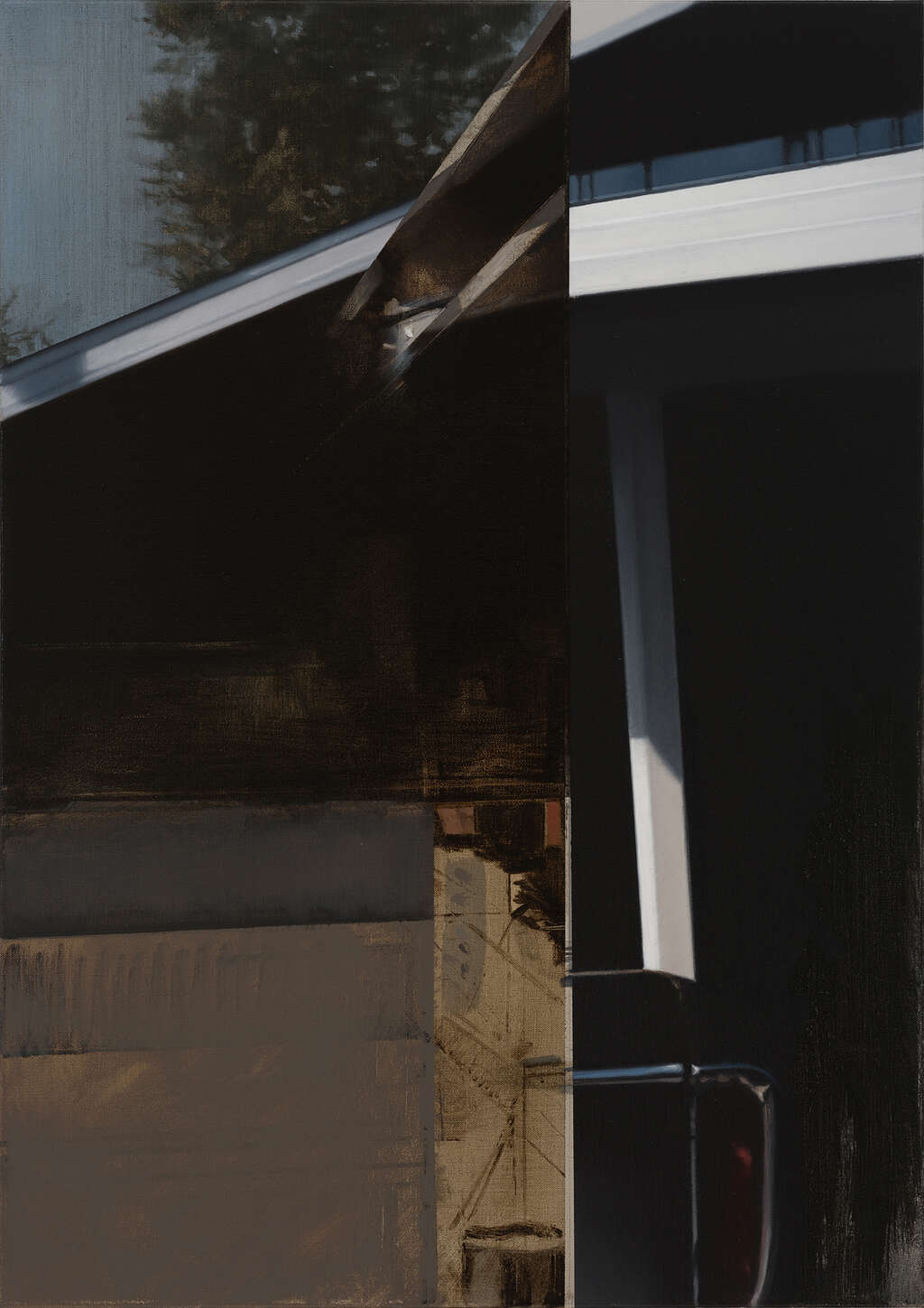 Cut Image I acrylic and oil on canvas 62x44cm 2017