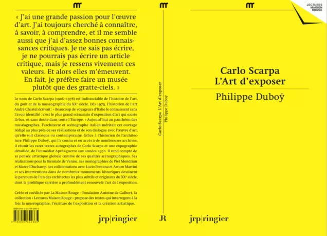 CARLO SCARPA LART DEXPOSER Présentation de livre par Patricia Falguières