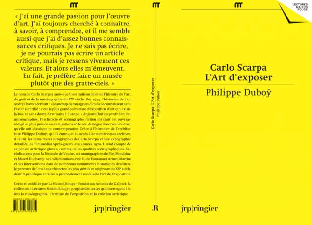 CARLO SCARPA LART DEXPOSER Présentation de livre par Patricia Falguières