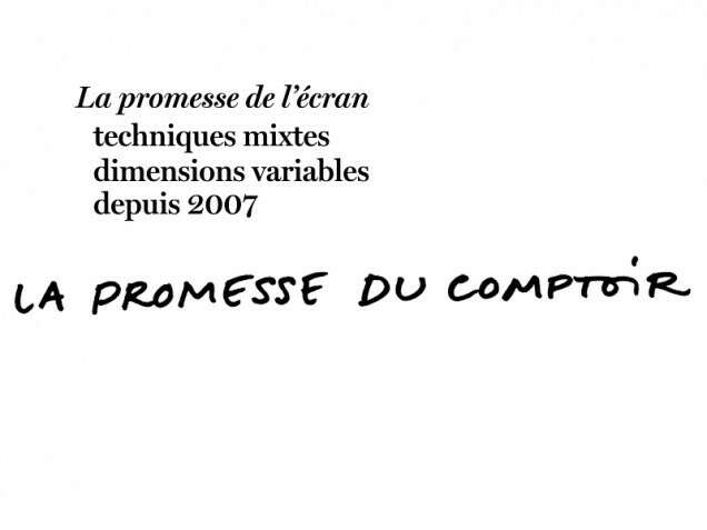 La Promesse de lécran présente La Promesse du comptoir