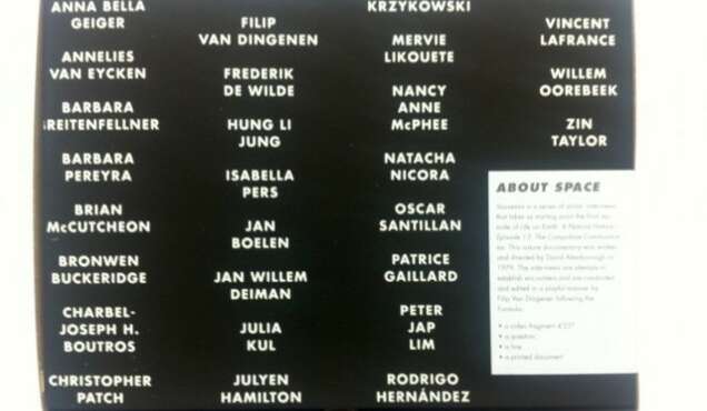 Présentation de livre ABOUT SPACE Souvenirs par Filip Van Dingenen