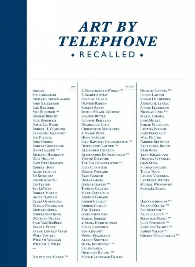Art by Telephone Recalled Présentation de la publication