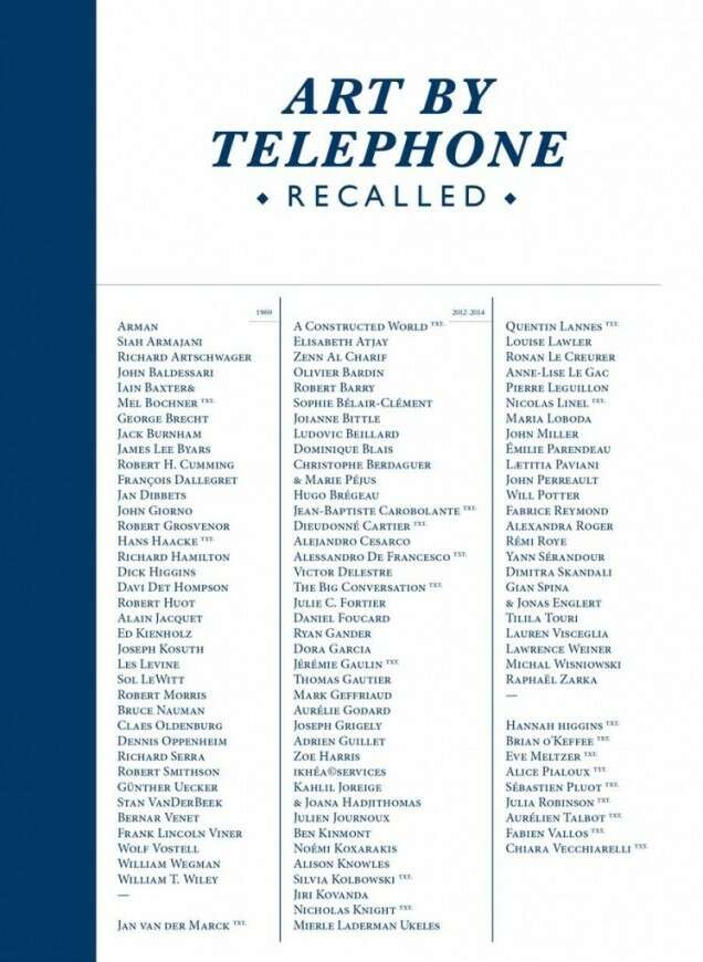 Art by Telephone Recalled Présentation de la publication