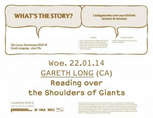 Gareth Long Reading Over the Shoulders of Giants1