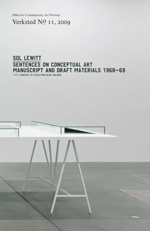 Sol Le Witts Sentences on Conceptual Art Manuscript and Draft Material 196869