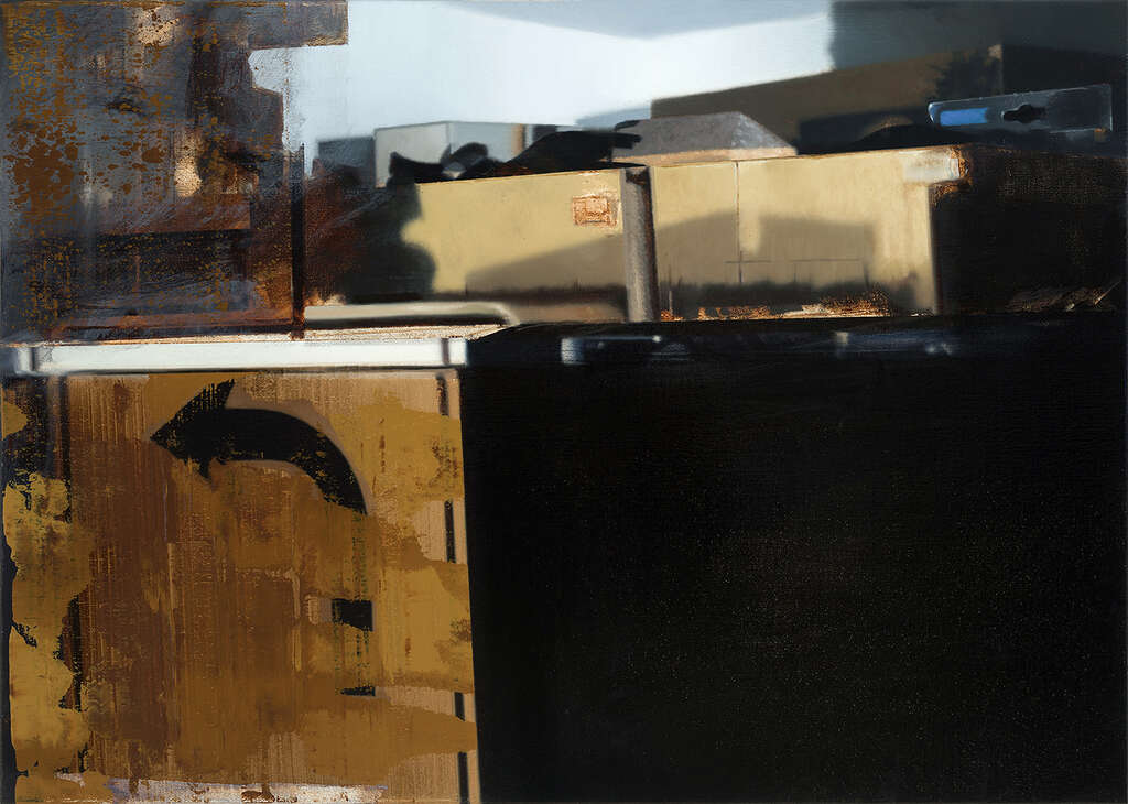 Cut image VI oil on canvas 44x62 cm 2017