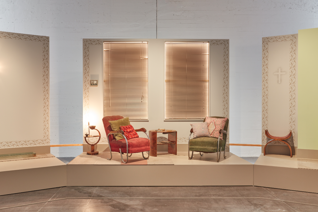 Installation view ‘Marc Camille Chaimowicz: Nuit américaine’, WIELS, Brussels, 2023. Photo © We Document Art.